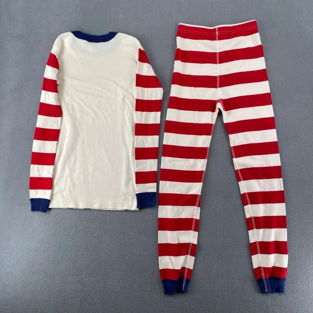Hanna Andersson Christmas Holiday Pajama Sets Mismatched Lot‎ of 3 Kids Size 10